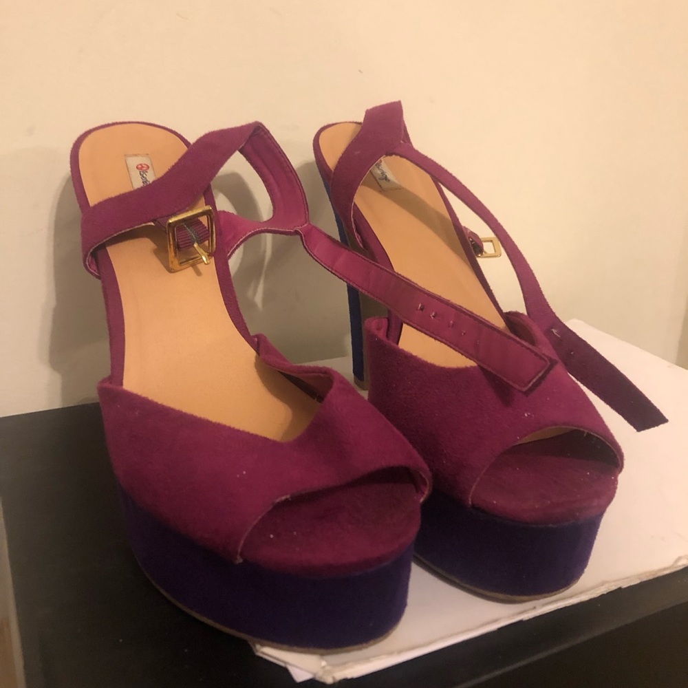 Multi-Color Platform Heels
